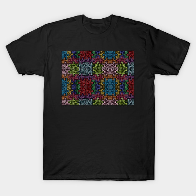 Puzzle Design Landscape T-Shirt by NightserFineArts